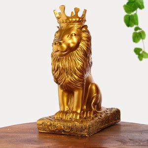 INTERNATIONAL GIFT Crowned Lion Statue | Vastu Animal Feng shui | For ...
