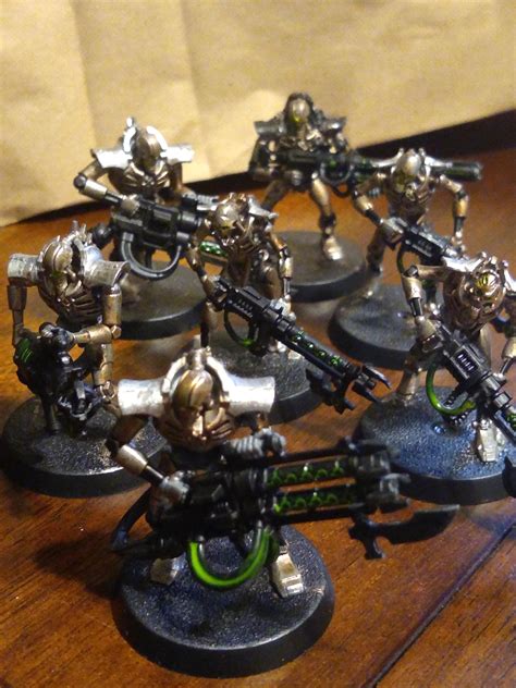 Just finished painting my Necron Kill team! : r/Warhammer40k