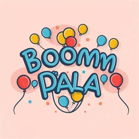 LOGO Design For Boommpala Festive Balloons Typography for Events ...