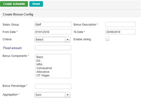 Create bonus configuration in Payroll Software | User Manual - effitrac