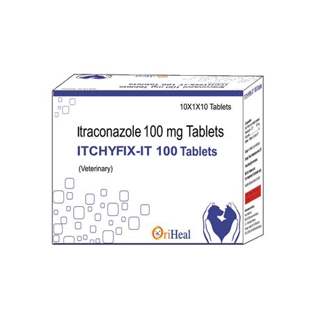 Buy Oriheal Itchyfix IT (Itraconazole) 100mg Tablets for Dogs and Cats ...