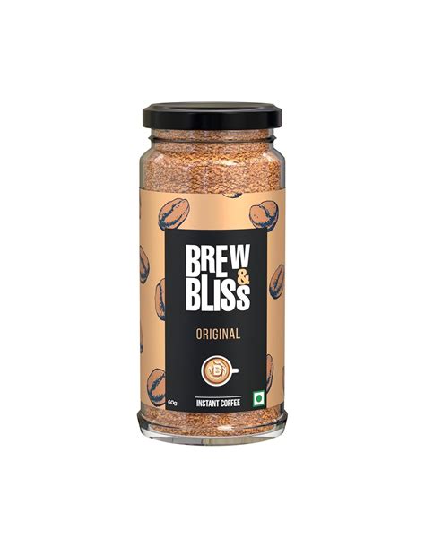 Brew and Bliss Original Coffee | 60 Gram | Instant Flavoured Strong ...