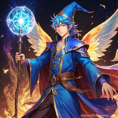 DND Male Fairy Wizard | Stable Diffusion Online