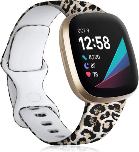 Amazon.com: Maledan Compatible with Fitbit Versa 3 Bands - Women's ...