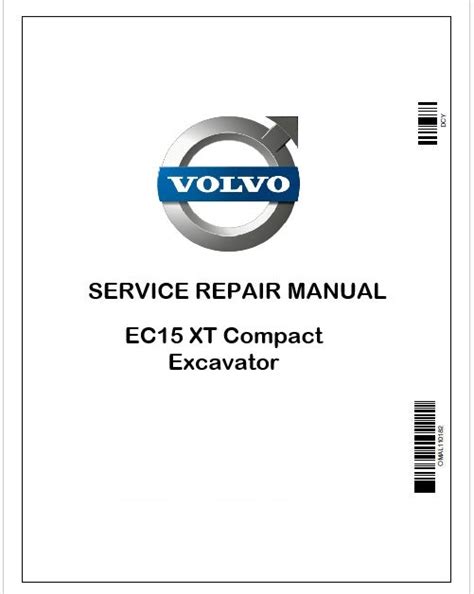 Volvo EC15 XT Excavator Repair Service Manual Instant PDF