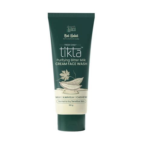 Nat Habit Bitter Milk Cream Face Wash For All Skin Type Acne, Pimple ...