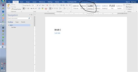 Heading Tutorial Word 的图像结果