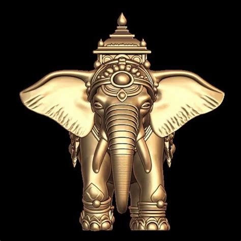 Stunning Elephant Pendant 3D Print Model