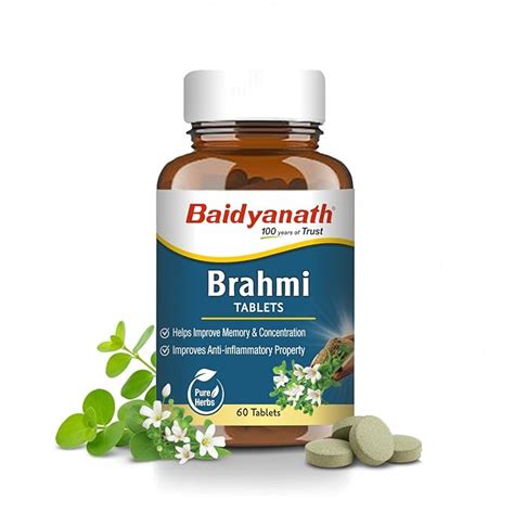 Baidyanath Ayurved Brahmi Tablets - 60 Tab | Helps To Handle Life’s ...