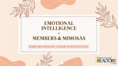 Emotional Intelligence + Members & Mimosas, Panacea Luxury Spa ...