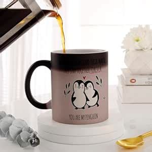 Buy IGP Cute Penguins Personalized Couples Magic Mug – Color Changing ...