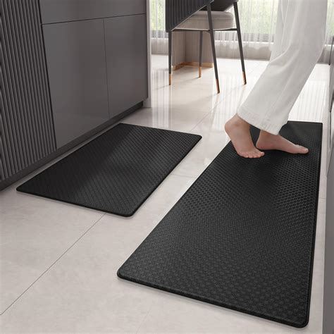 Color G 2 Pieces Kitchen Mats Non Slip Washable, Anti Fatigue Kitchen ...