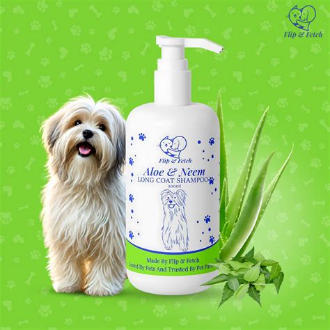 Aloe & Neem Pampering - Long Coat Dog's Shampoo with Conditioner – Flip ...