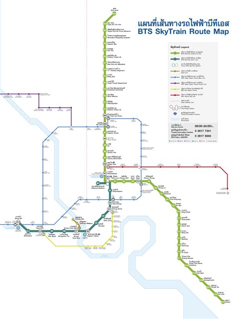 BTS Skytrain Route Map – Richard Barrow's Thai Train Guide