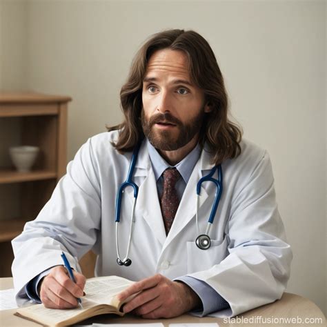 Jesus as a Doctor | Stable Diffusion Online