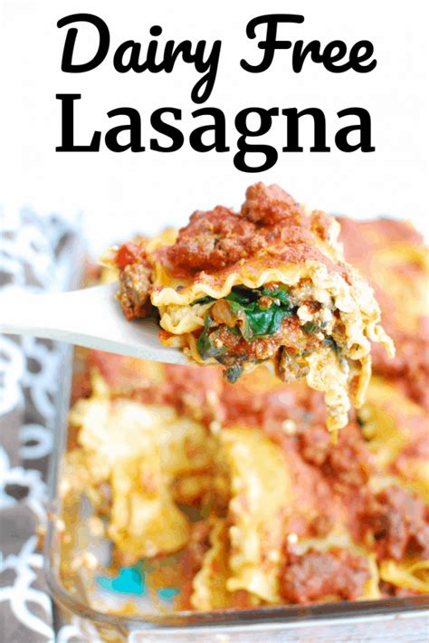 Insanely Delicious Dairy Free Lasagna   Dairy Free for Baby