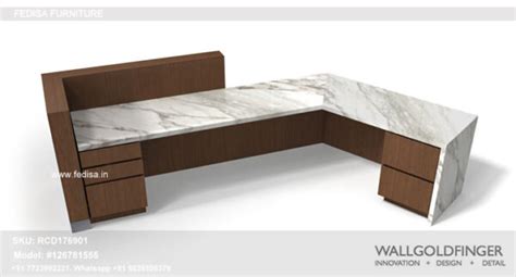 Reception Office Boss Office Glazed Reception Desk N276 Tufted ...