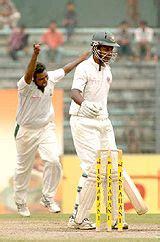 Barisal's Arafat Salahuddin takes the wicket of Al Sahariar ...