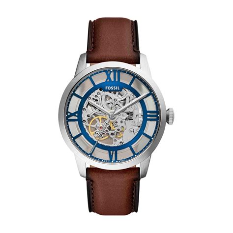 Fossil Townsman Brown Quartz Leather Watch ME3267 : Amazon.in: Fashion