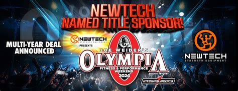 NewTech Wellness Named Title Sponsor of Olympia Weekend | Olympia Weekend