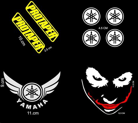 ISEE 360® Bike Stickers Combo Pack - Yamaha FZ, RX, Fazer - Multi ...