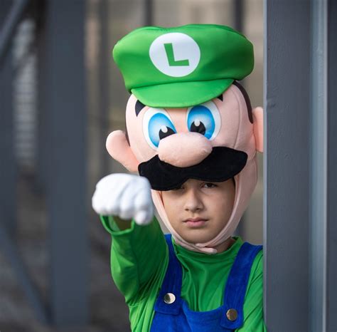 Luigi Super Mario Bros Costume, Luigi Kid's Costume, Luigi Mascot ...