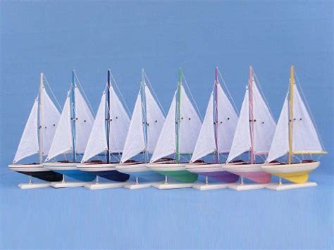 Buy Pacific Sailboat 17" - Wooden Sailboat Centerpiece - Model Sailing ...
