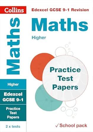 Edexcel GCSE 9-1 Maths Higher Practice Test Papers: Shrink-wrapped ...