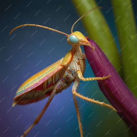 Premium Photo | Beautiful Blue Orchid mantis on flower with isolated ...