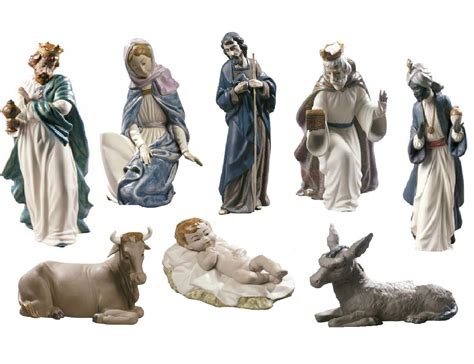 Buy Lladro Nao 8-Piece Porcelain Gres Nativity Scene - Baby Jesus ...
