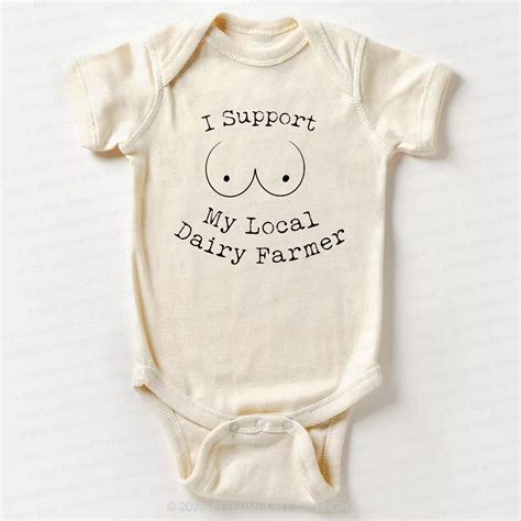 I Support My Local Dairy Farmer Bodysuit For Baby 7 Sale-Beepumpkin ...