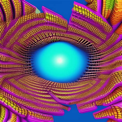 3D Vivid Colors Optical Illusion · Creative Fabrica