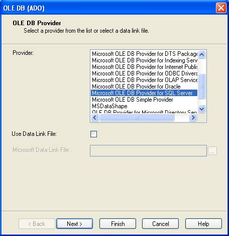 Image result for OLE DB Connection