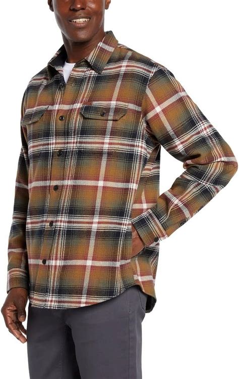 Orvis Men's Big Bear Heavy Weight Flannel Shirt NEW TAGS SZ L BROWN S12 ...