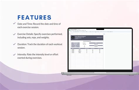 Exercise Log Excel Template 的图像结果