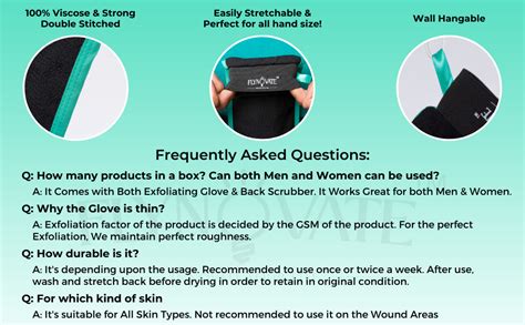 Buy Flynovate 2 In 1 Exfoliating Gloves For Dead Skin Remover With Back ...