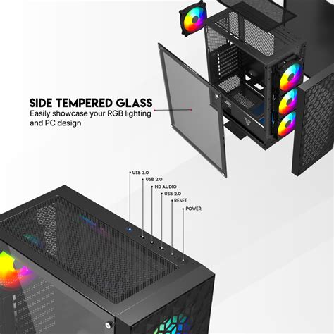 Kuciste Gaming Fantech CG83 Aero 2 belo - Mob-Shop