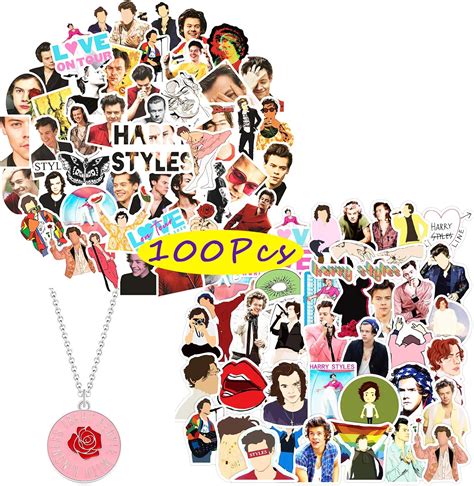 Kilmila 100Pcs Singer Stickers with Rose Necklace - India | Ubuy