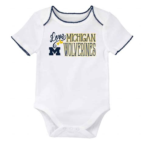 Michigan Wolverines Baby Girls Navy White Creeper & Tutu Legging Set ...