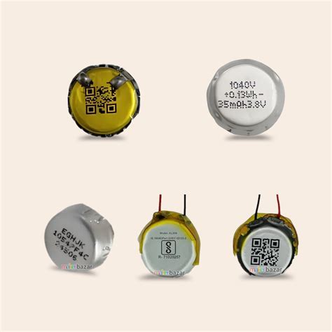 3.8V 35mAh Lithium Ion Rechargeable Battery Single Cell