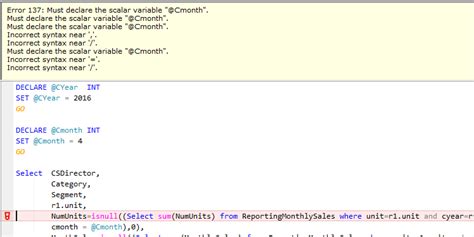 Image result for Declaration of Scalar Variable in SQL
