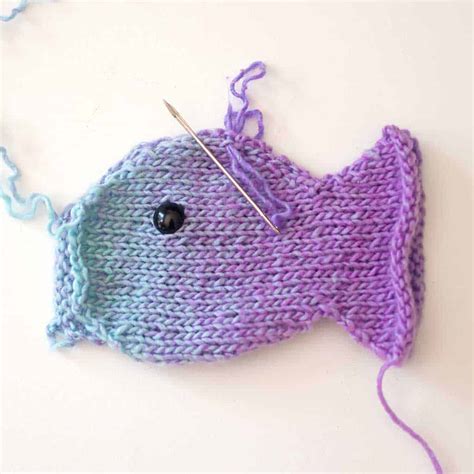 Knit Fish Shape Pattern 的图像结果