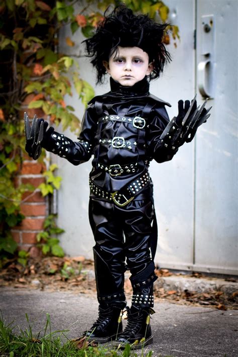 4 year old boy dressed in toddler edward scissorhands costume for ...