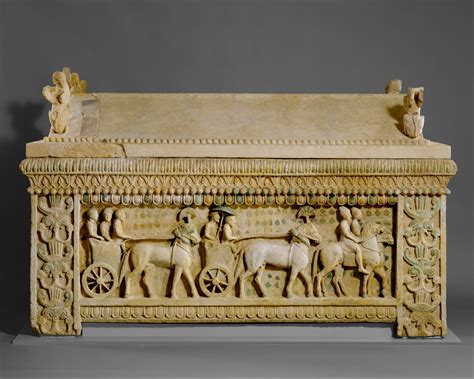 Limestone sarcophagus: the Amathus sarcophagus | Cypriot | Archaic ...