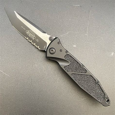 Microtech Socom Elite Manual T/E Black Tactical Serrated 161-2T ...
