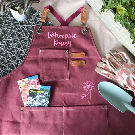 Cute Apron for Gardening Gift Idea Custom Garden Apron for Gardener ...
