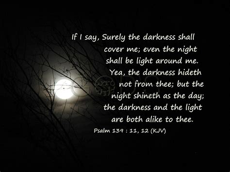 Psalm 139:11 12 KJV Scripture Picture Moonlight Trees - Etsy
