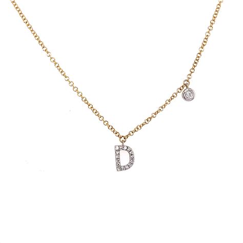 Dainty Diamond 'J' Initial Necklace | Marquis Jewelers