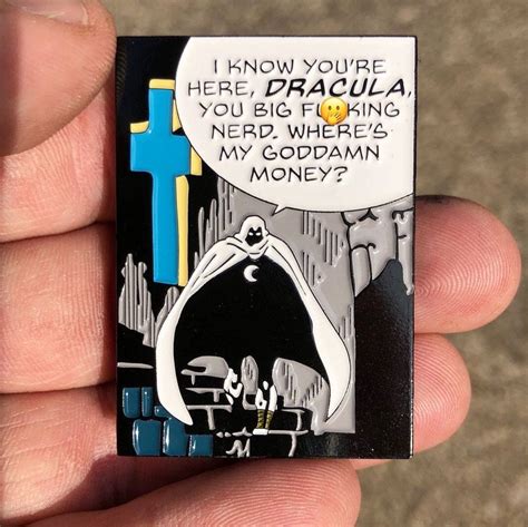 Moon Knight Dracula Meme Custom Fan Made 2 Inch Tall Enamel - Etsy Israel