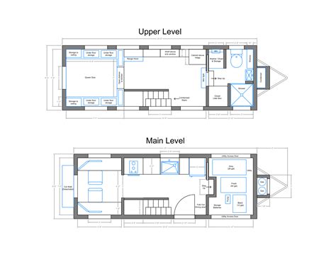 Trailer Floor Plans One Level Tiny House Montana Members Build A